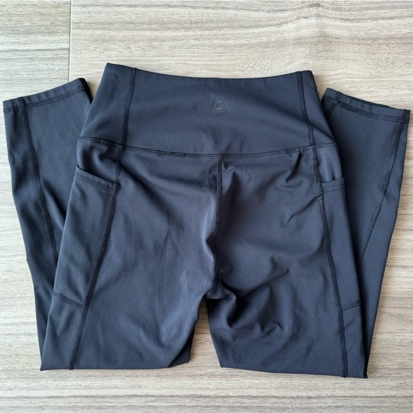 RBX Black High Waisted Ankle Length Leggings Small - Picture 3 of 6